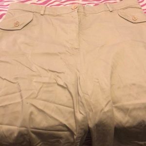 Khaki pants half way